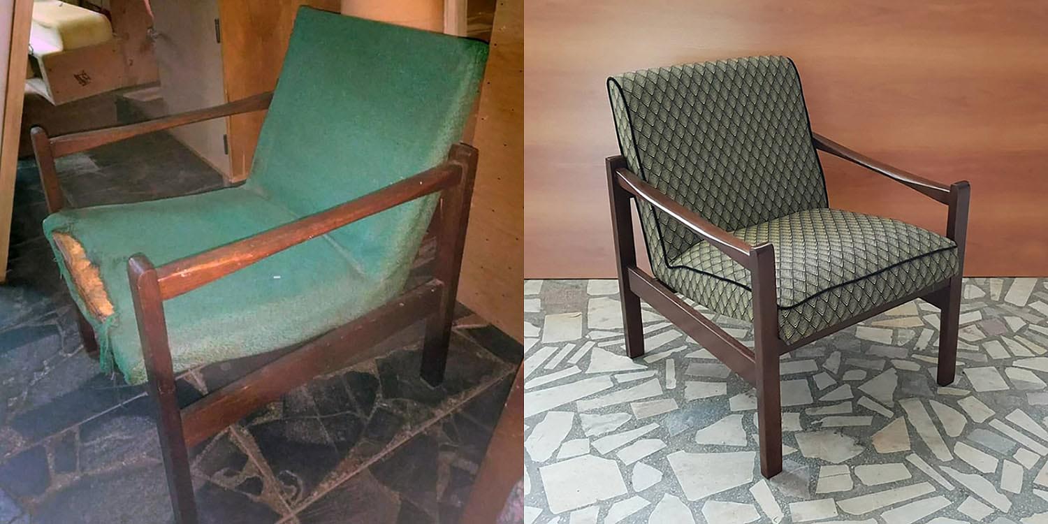 Реставрация кресла ГДР